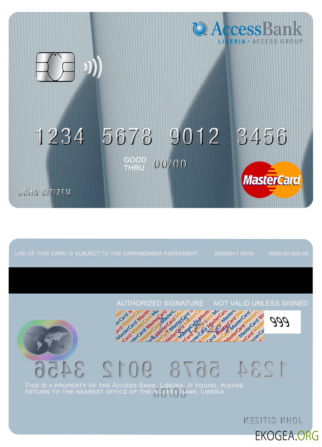 Carte Mastercard de la Liberia Access Bank